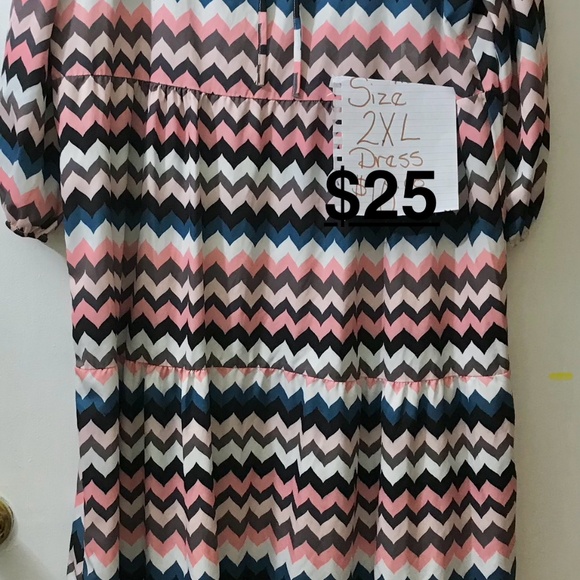 Size 2XL Dress, Chevron - Picture 1 of 1
